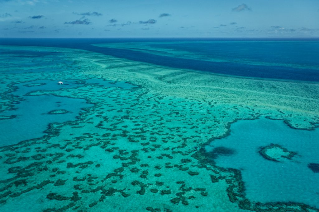 Great Barrier Reef von oben